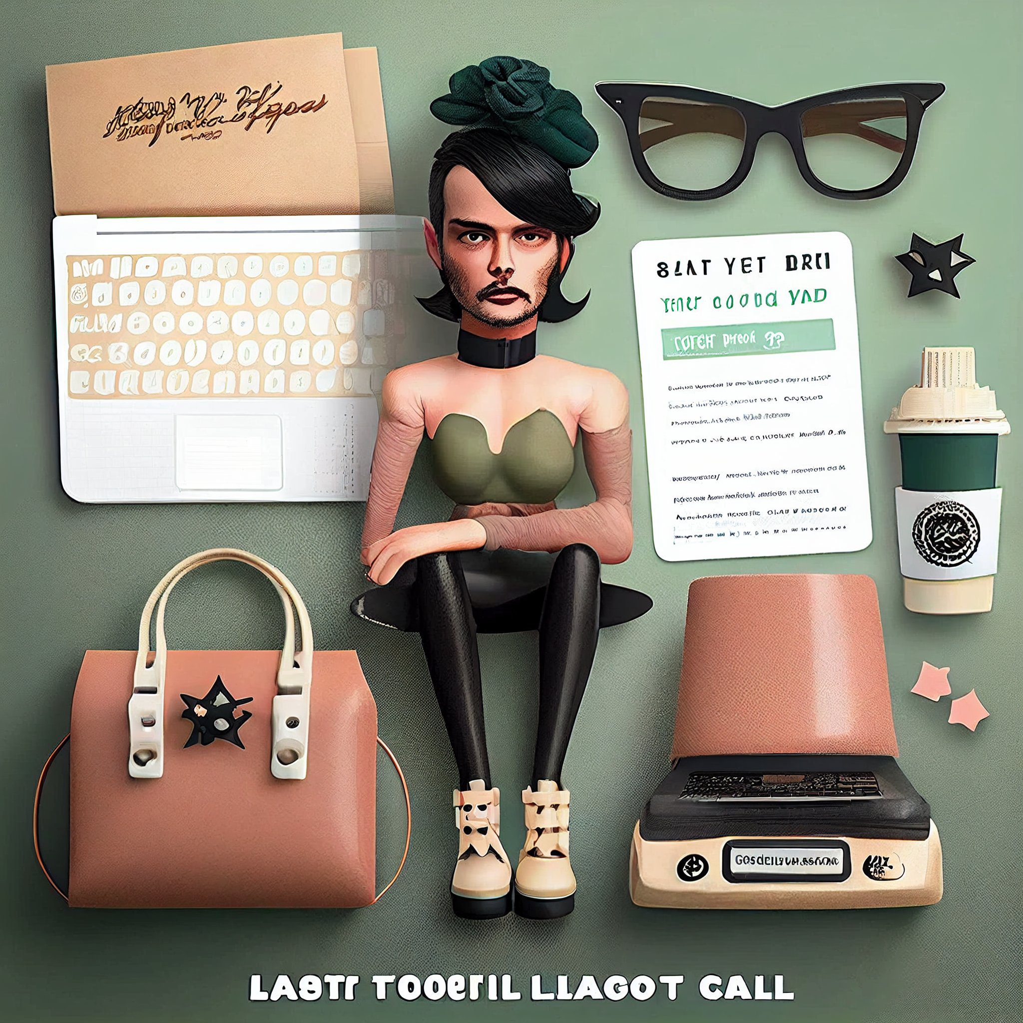 Delicious genderfluid author portraits made with AI Creativindie